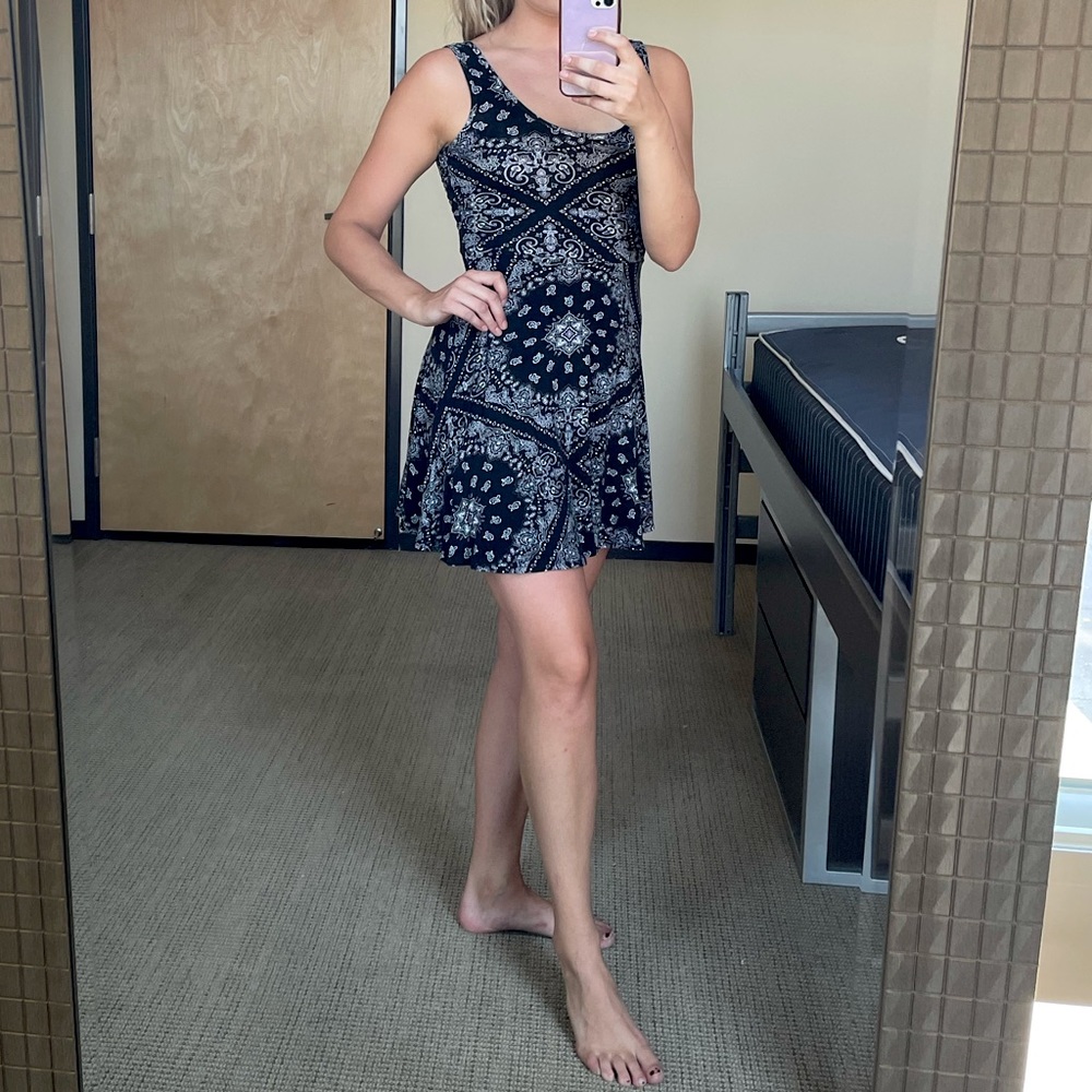Size S Bandana Print Tank Top Dress